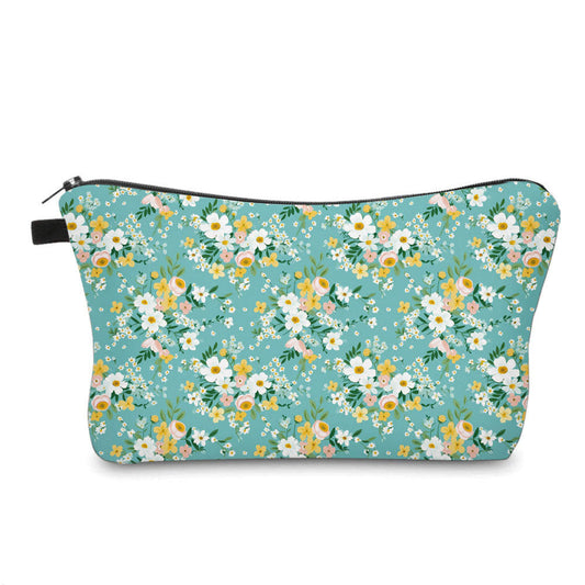 Pouch - Turquoise Floral - PREORDER