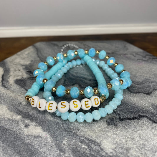 Bracelet Pack - Blessed - Blue
