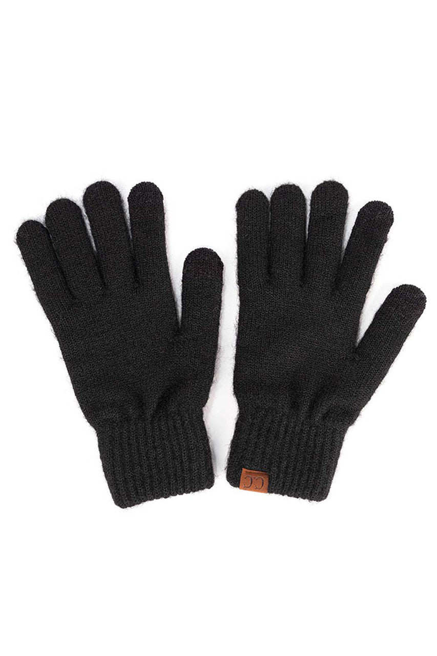 Adult Heather Knit Plain Gloves