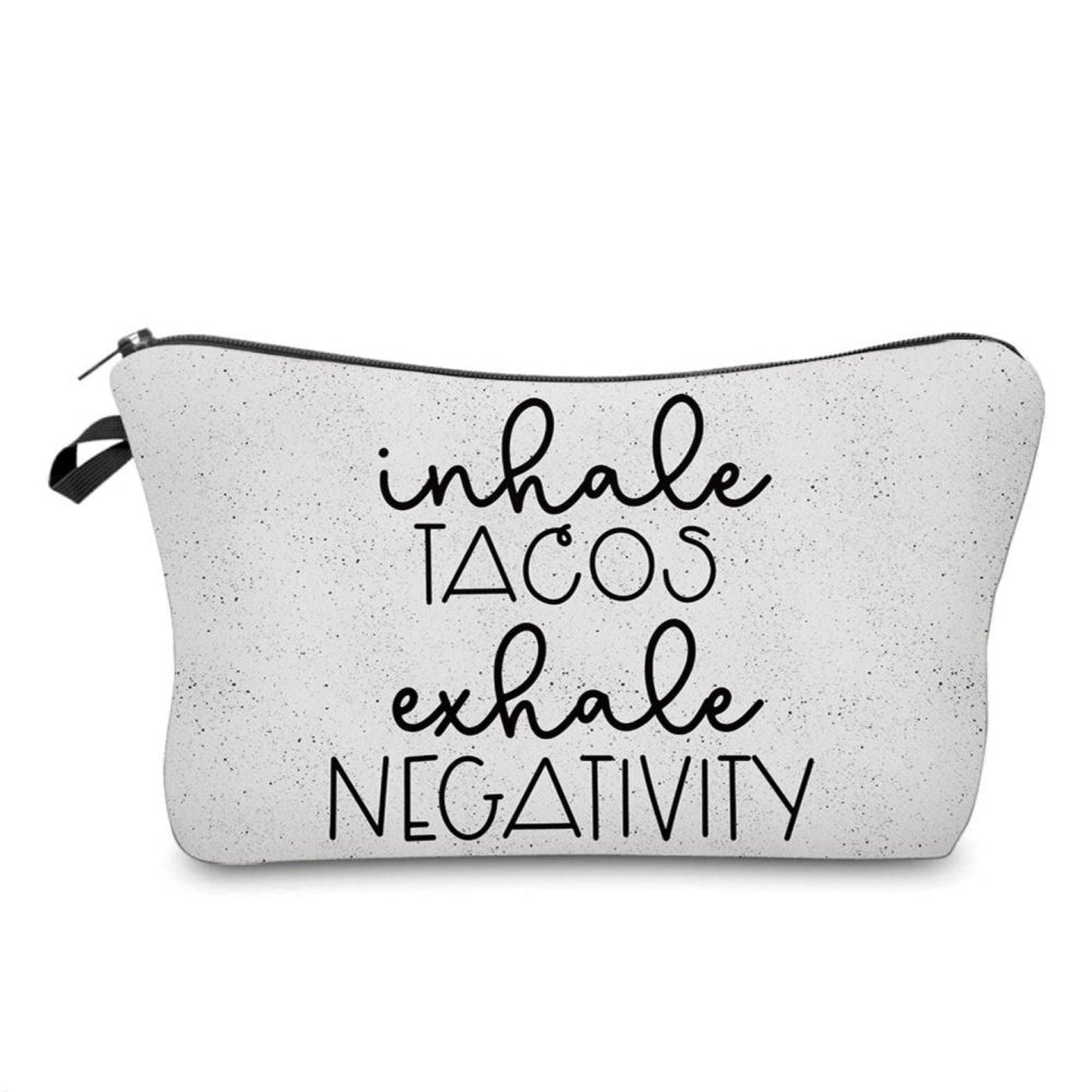 Pouch - Taco, Inhale Tacos Grey