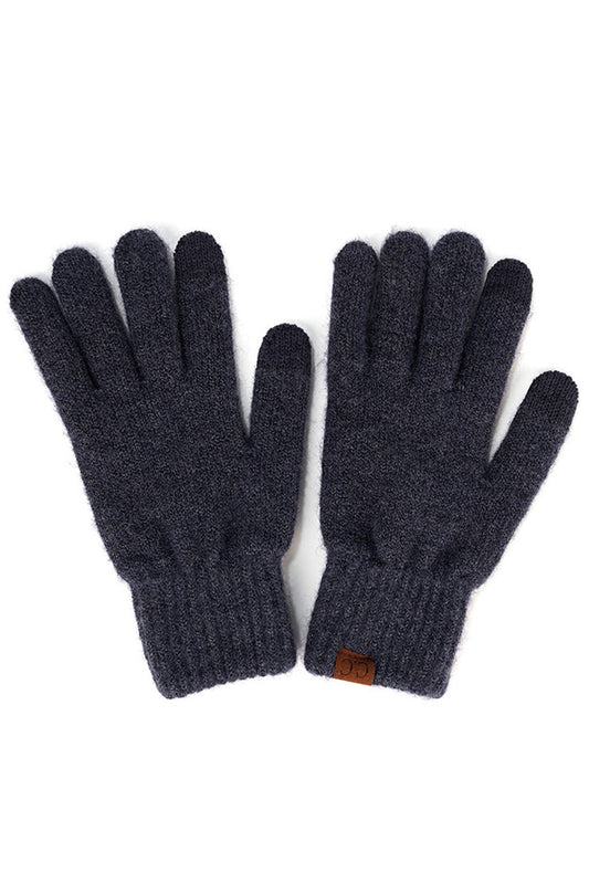 Adult Heather Knit Plain Gloves