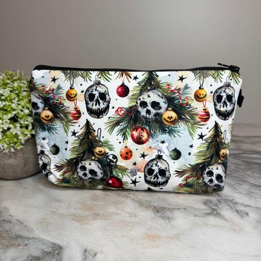 Pouch - Christmas Holiday Skull Tree Ornament