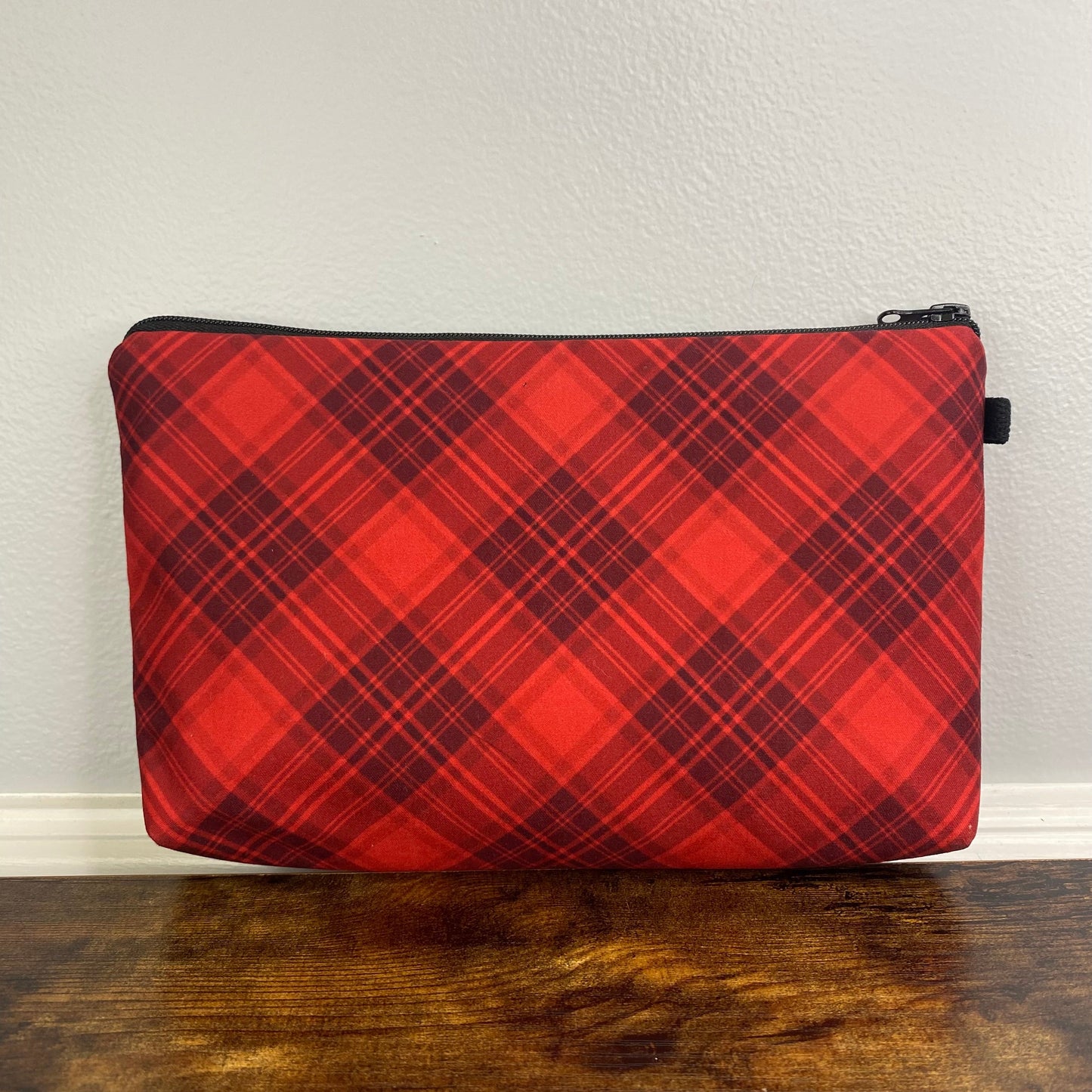 Pouch - Plaid Dark Red