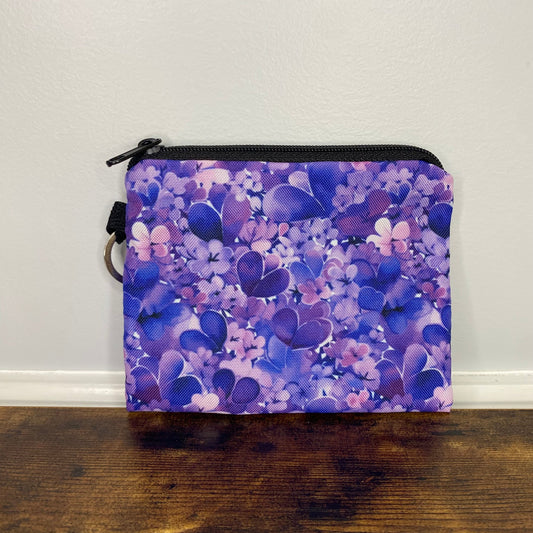 Mini Pouch - Lilac Purple Petals