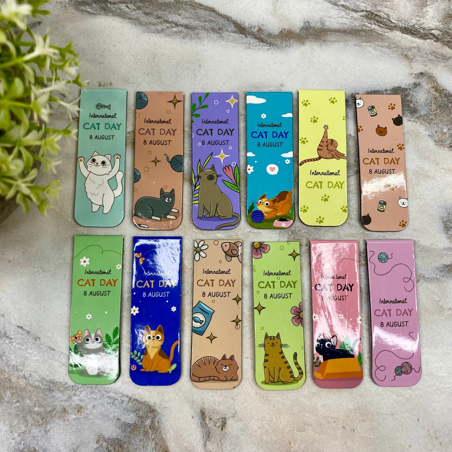 Bookmark - International Cat Day Magnetic Mix