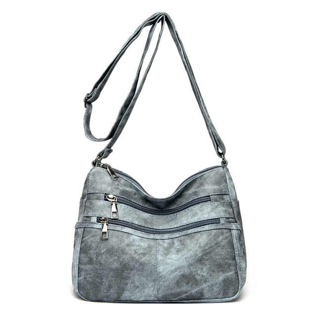 Laura Purse - Denim Suede - PREORDER 6/29-7/2