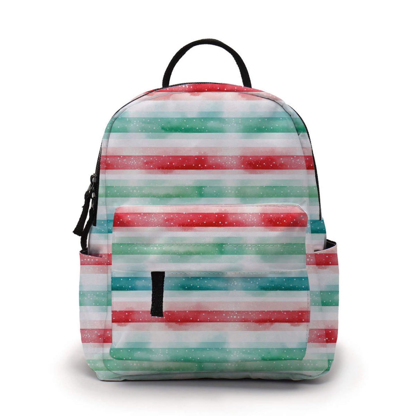 Mini Backpack - Holiday 2023 - Stripe Red Green