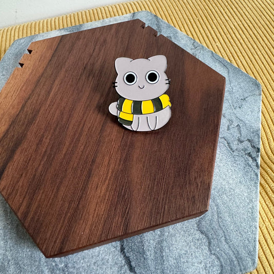 Pin - Magic Cat Yellow Grey