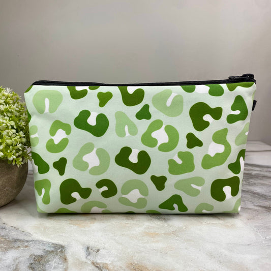 Pouch - Green Animal Print
