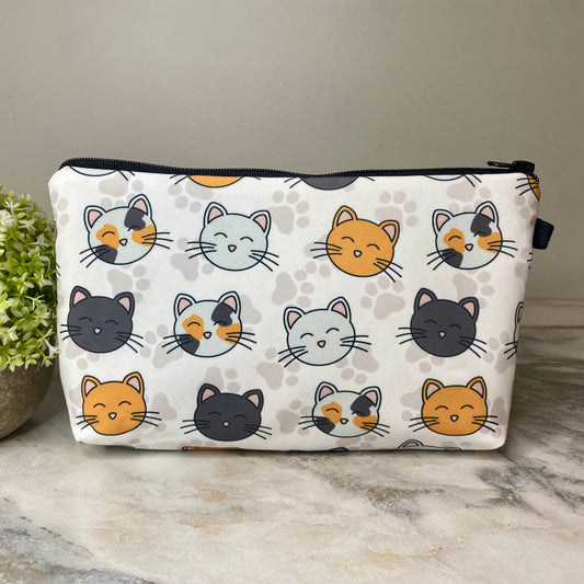 Pouch - Cat Paw on White