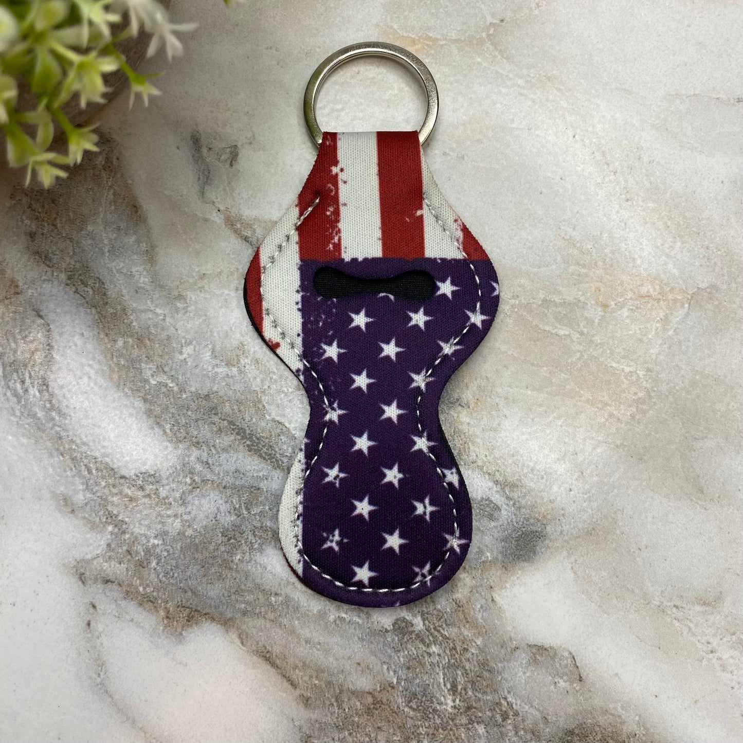 Lip Balm Chapstick Holder - #13 - American Flag