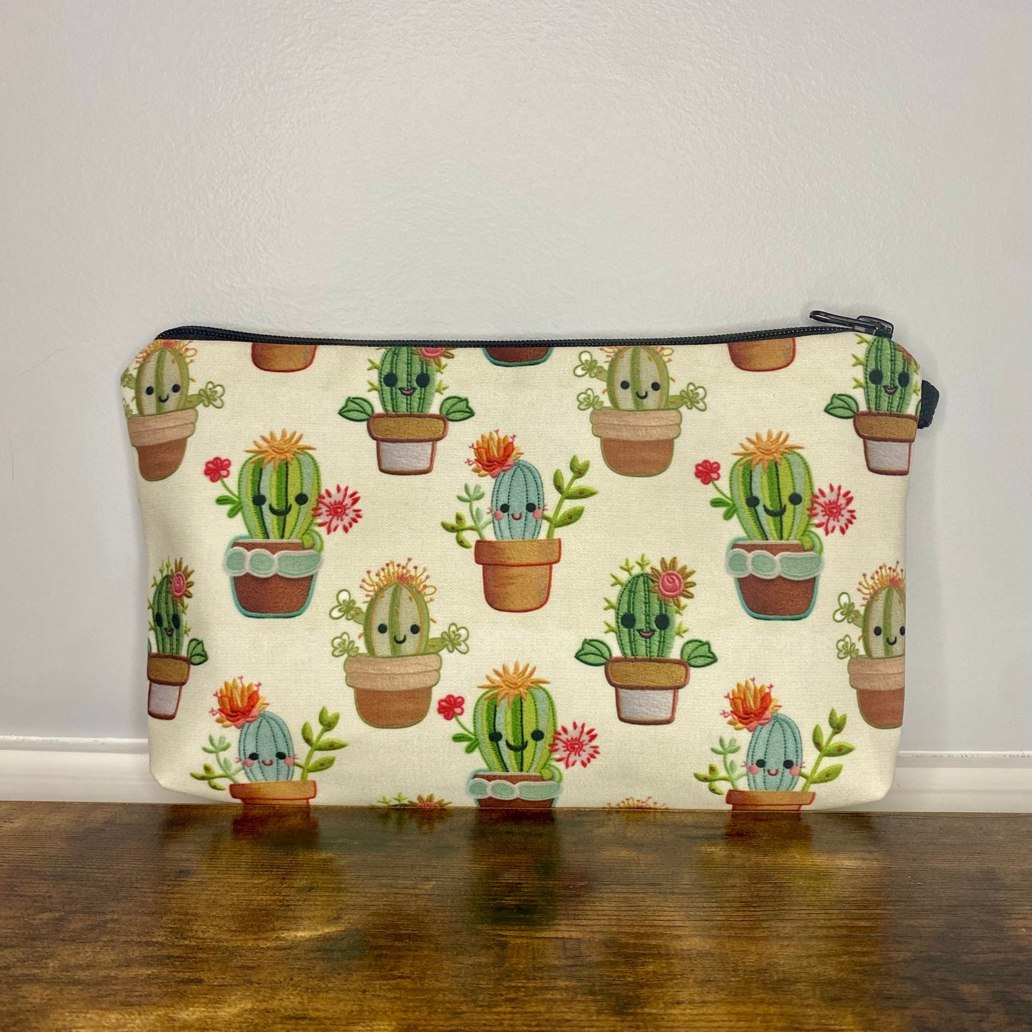 Pouch - Cactus Embroidery
