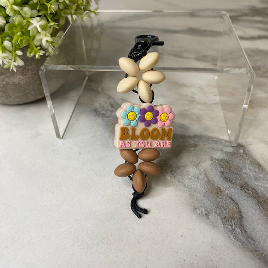 Keychain - Silicone Bead - Bloom As You Are