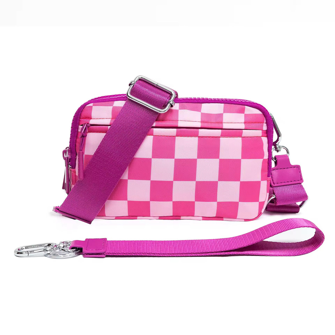 Remi - Nylon Crossbody Checkered
