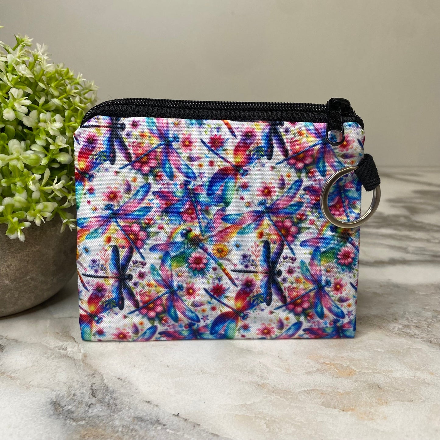 Mini Pouch - Rainbow Dragonfly