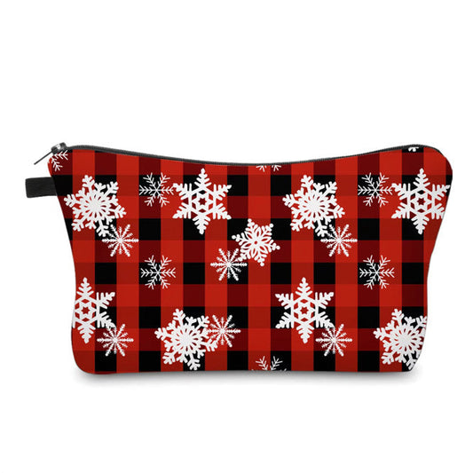 Pouch - Christmas Plaid Snowflake