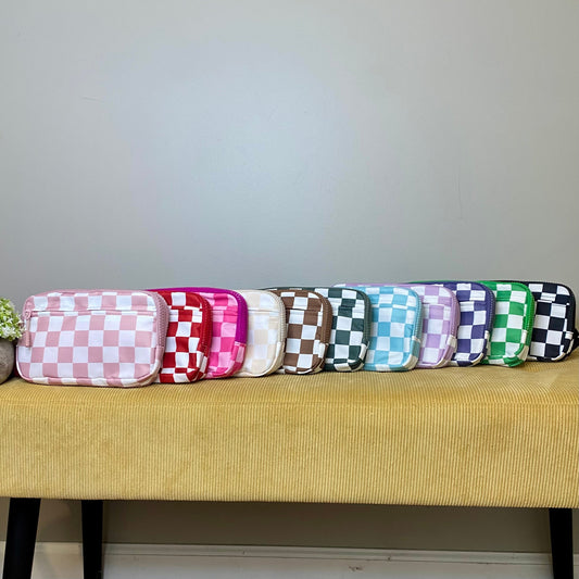 Remi - Nylon Crossbody Checkered