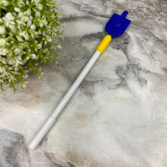 Pen - OMG Pop Fidgety Hanukkah Dreidel Pen + Topper