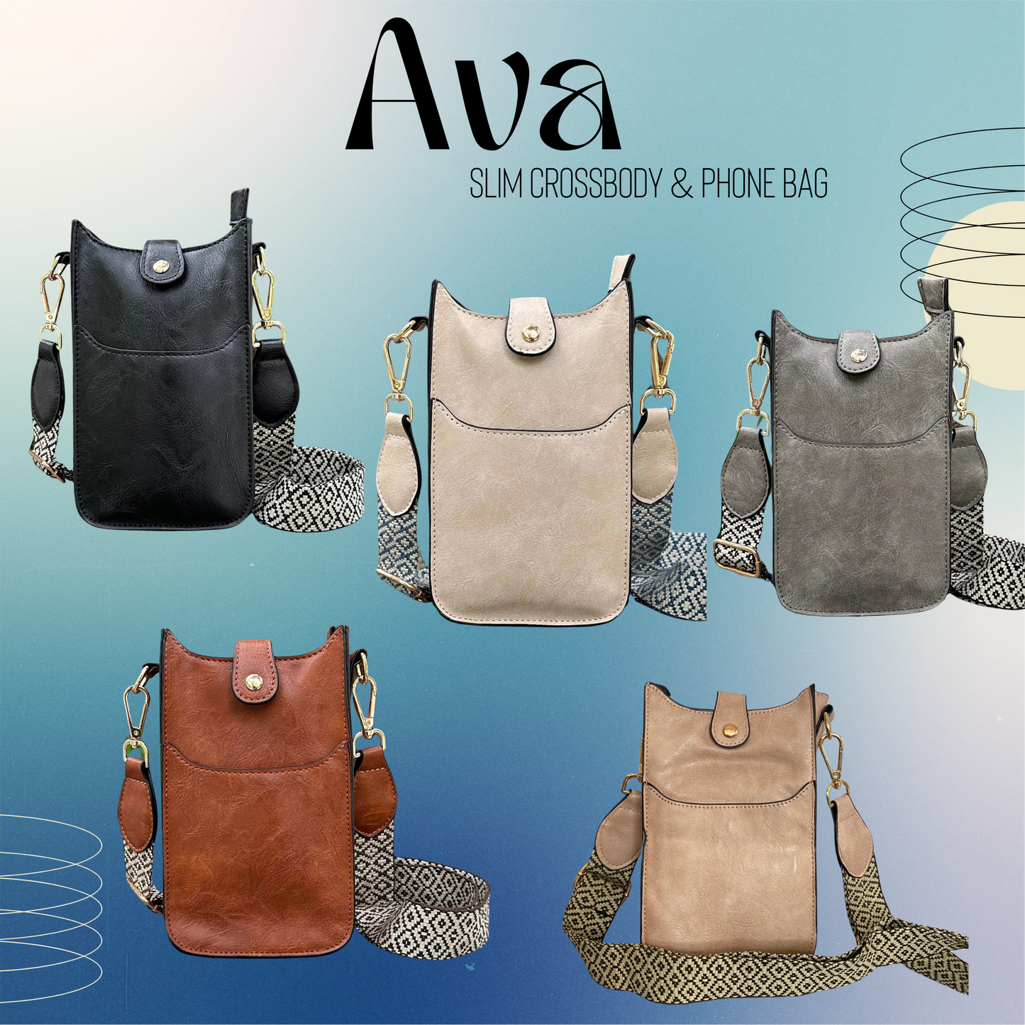 Ava - Slim Crossbody & Phone Bag