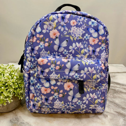 Mini Backpack - Periwinkle Butterfly