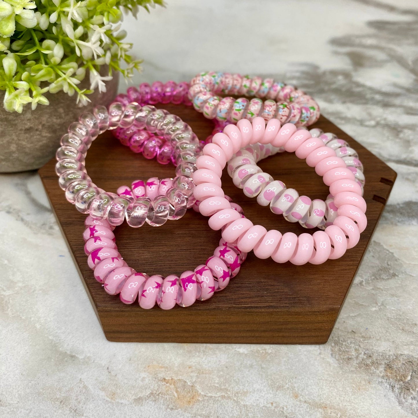 Spiral Coil Hair Tie - Colors