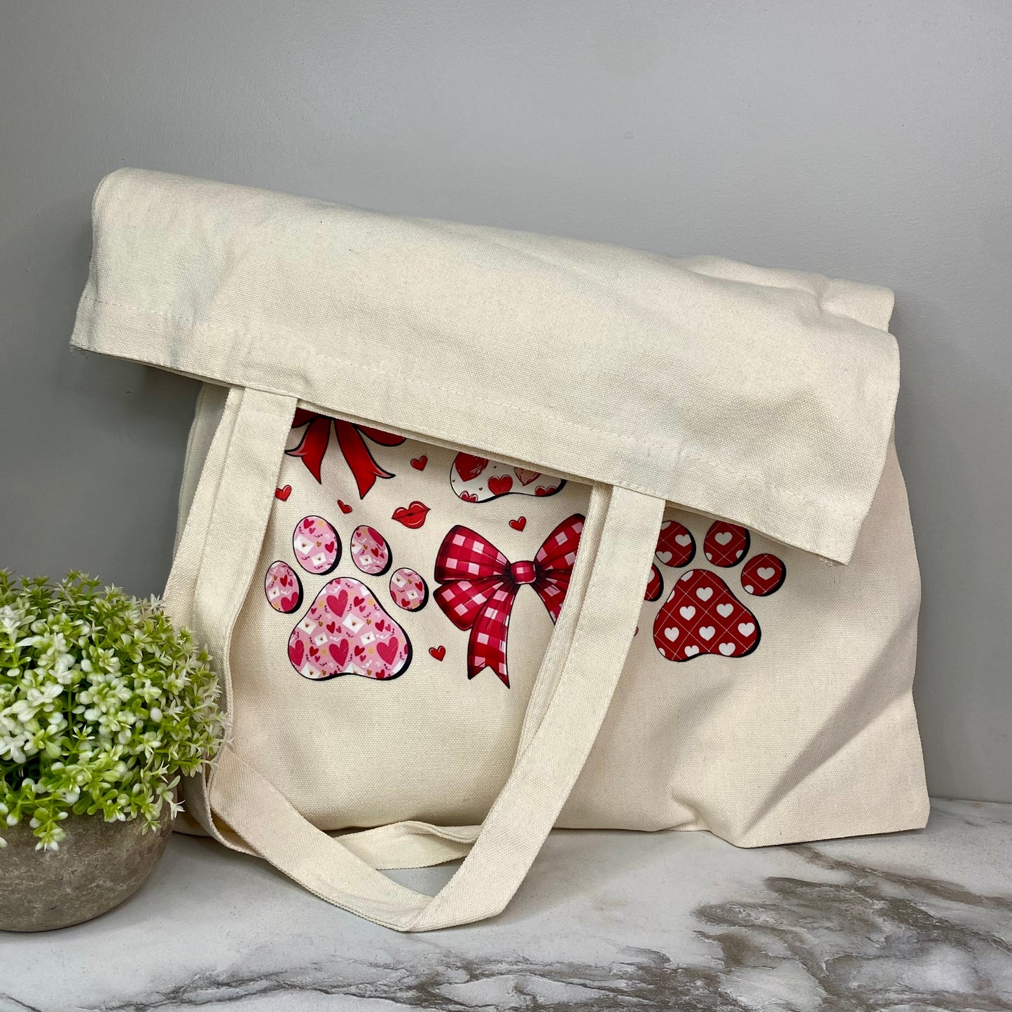 Tote Bag - Valentine’s Day - Paws & Bows