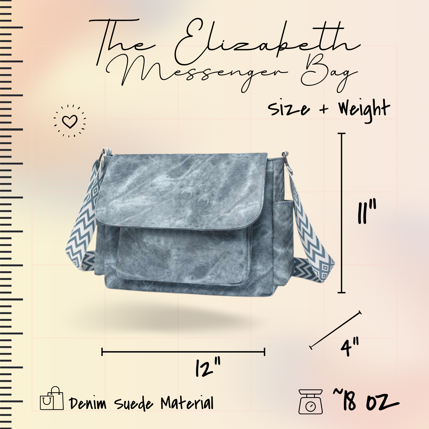 Elizabeth Flap Messenger Bag - PREORDER 6/29-7/2