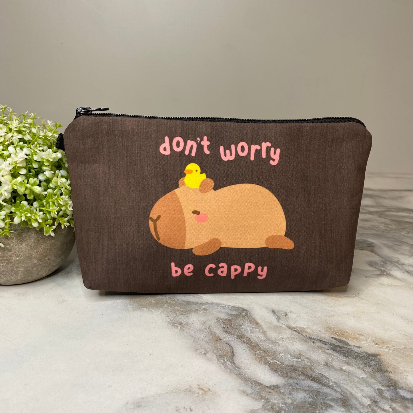 Pouch - Capybara, Don’t Worry Be Cappy