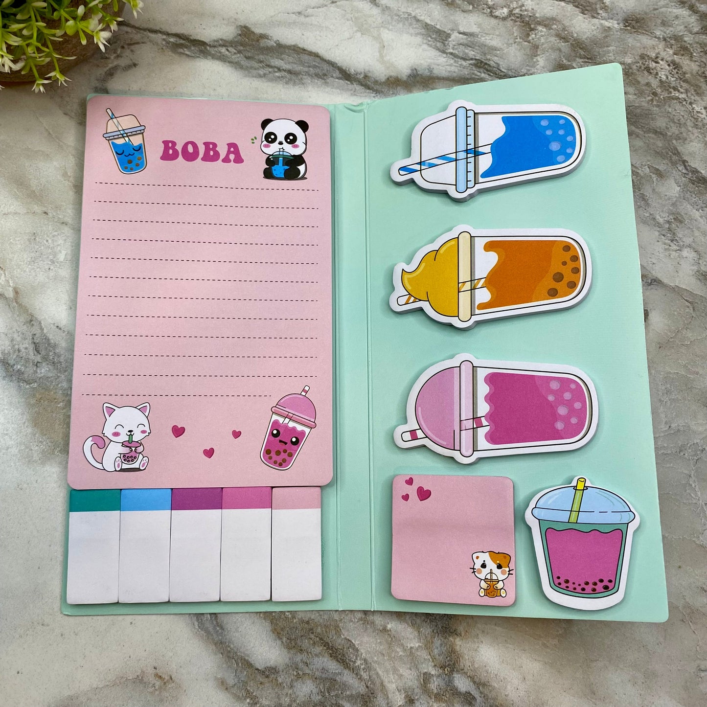 Sticky Note Booklet Set - Boba (#1)