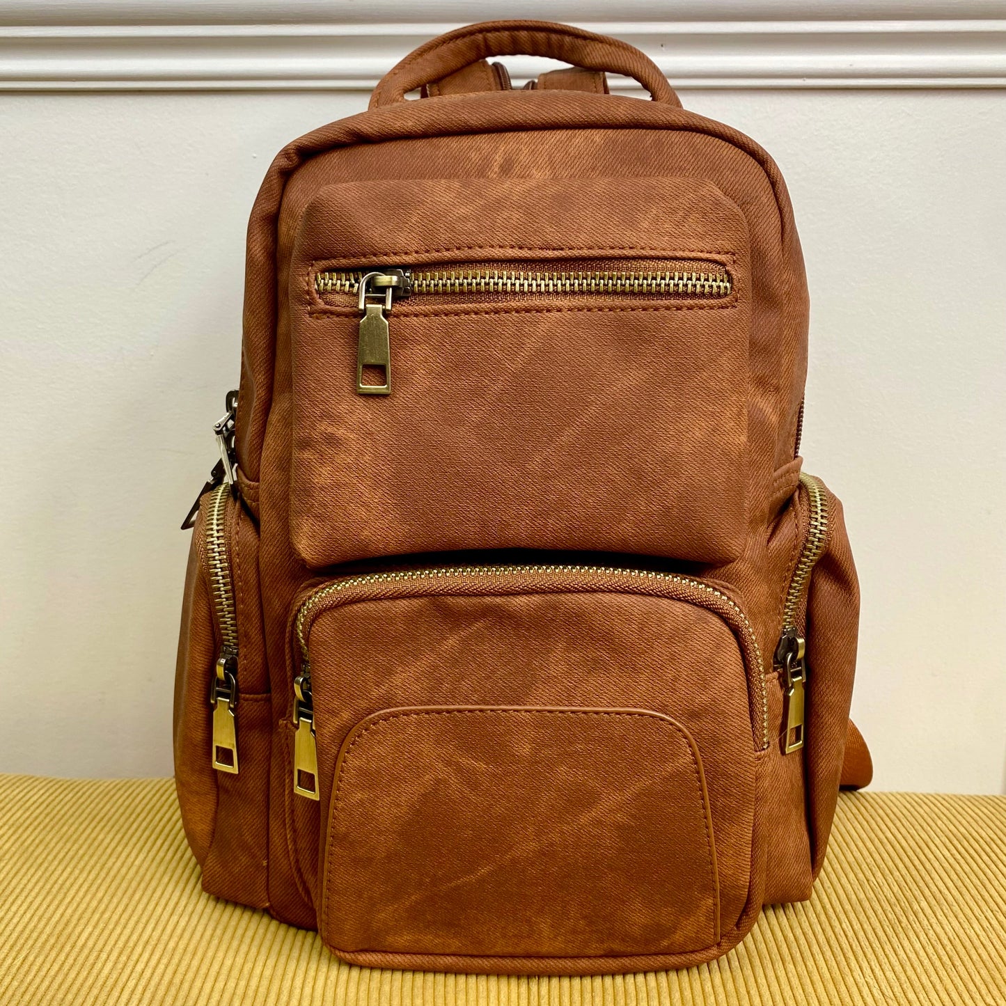 Sydney Denim 2-in-1 Sling + Backpack - Camel