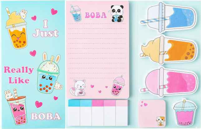 Sticky Note Booklet Set - Boba (#1)