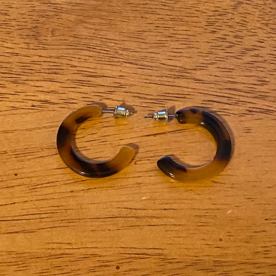Small Acrylic Hoop Earrings