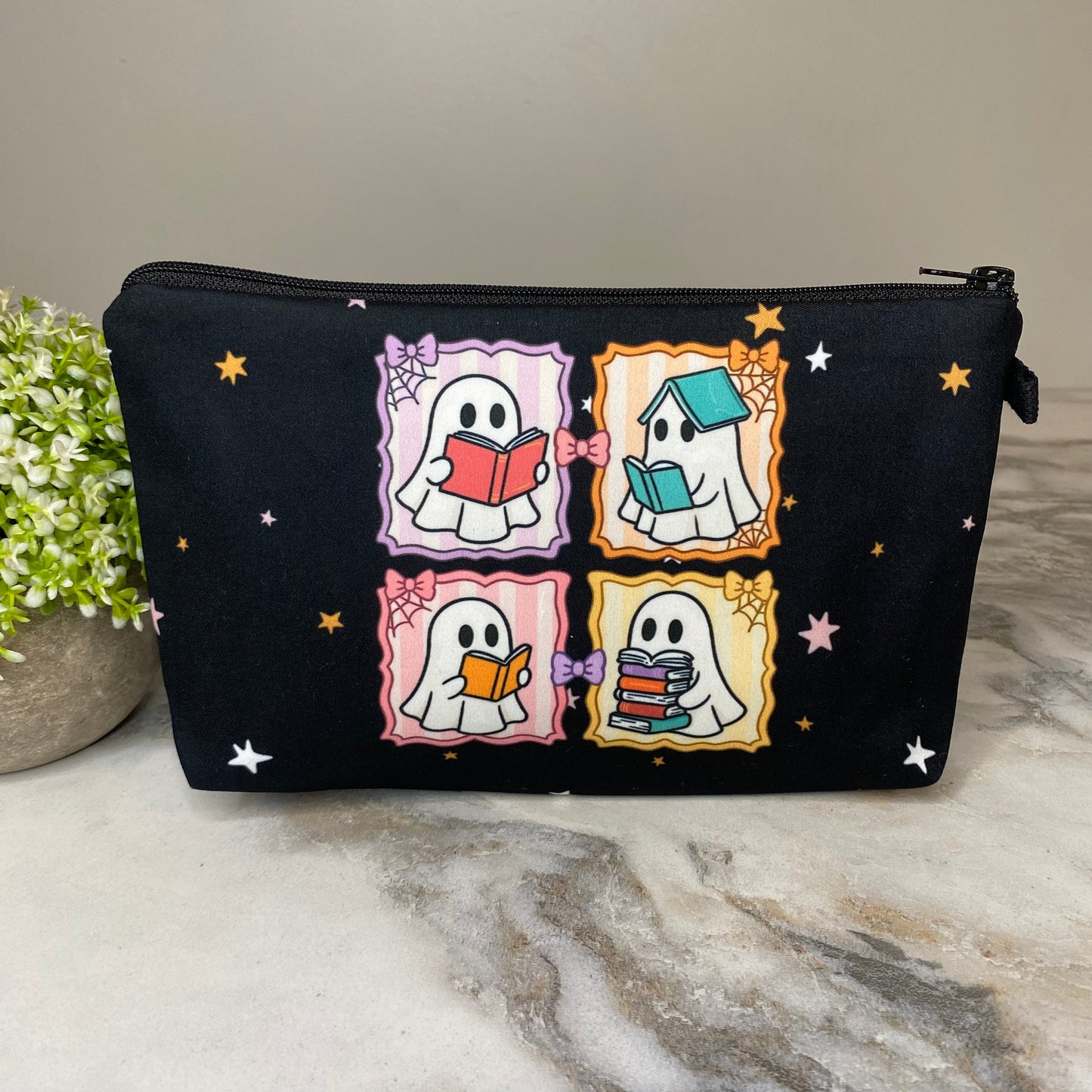 Pouch - Halloween Fall - Ghost Book Stamps