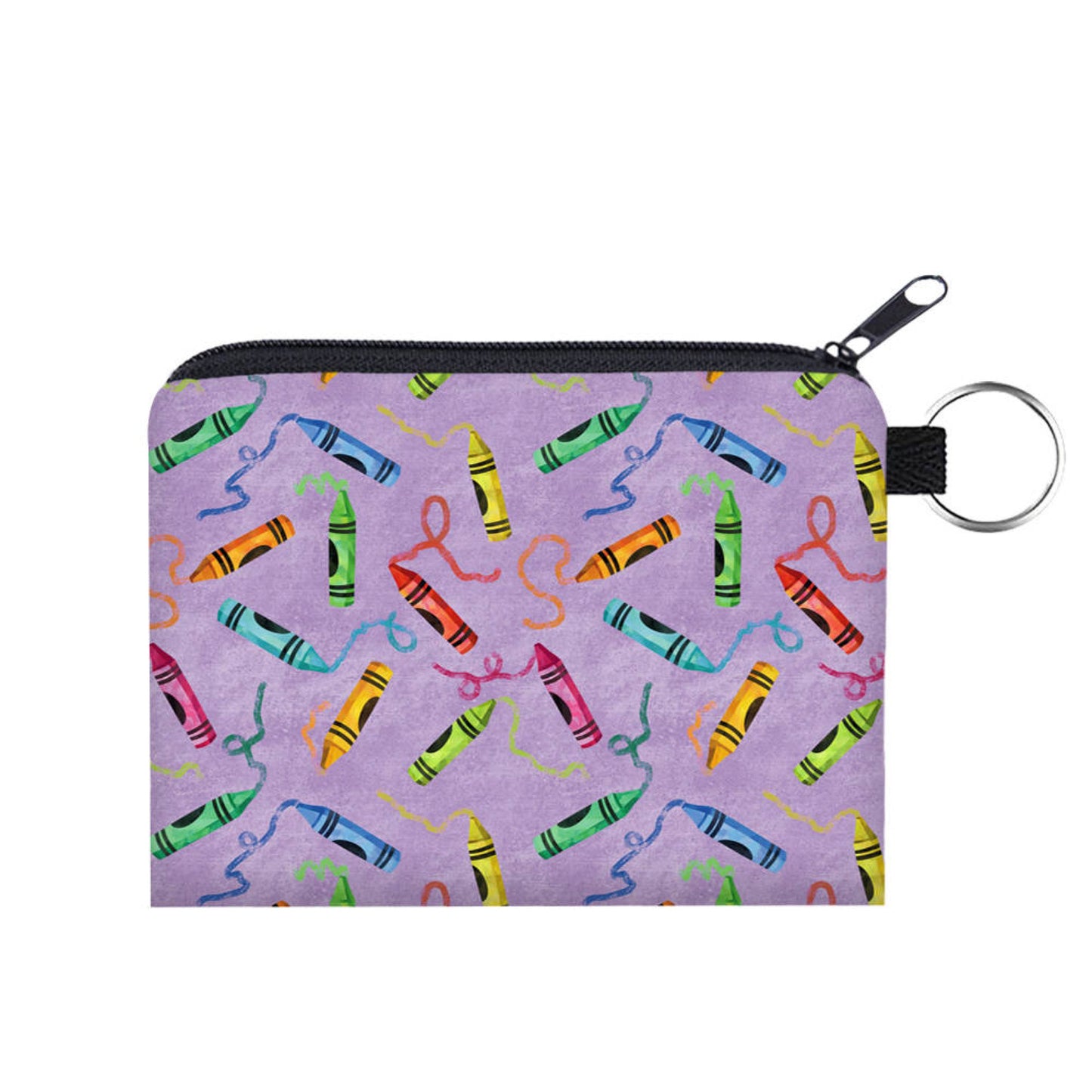 Mini Pouch - Crayons Purple
