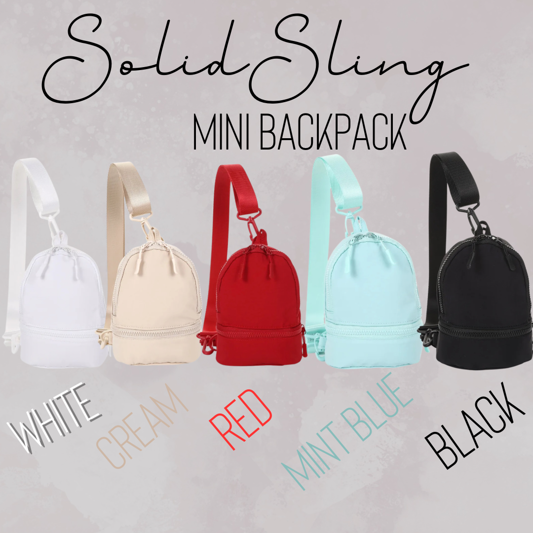 Mini Backpack - Solid Slings - PREORDER