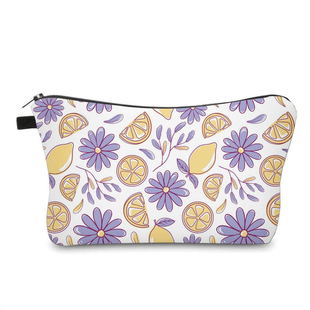 Pouch - Floral Lemons