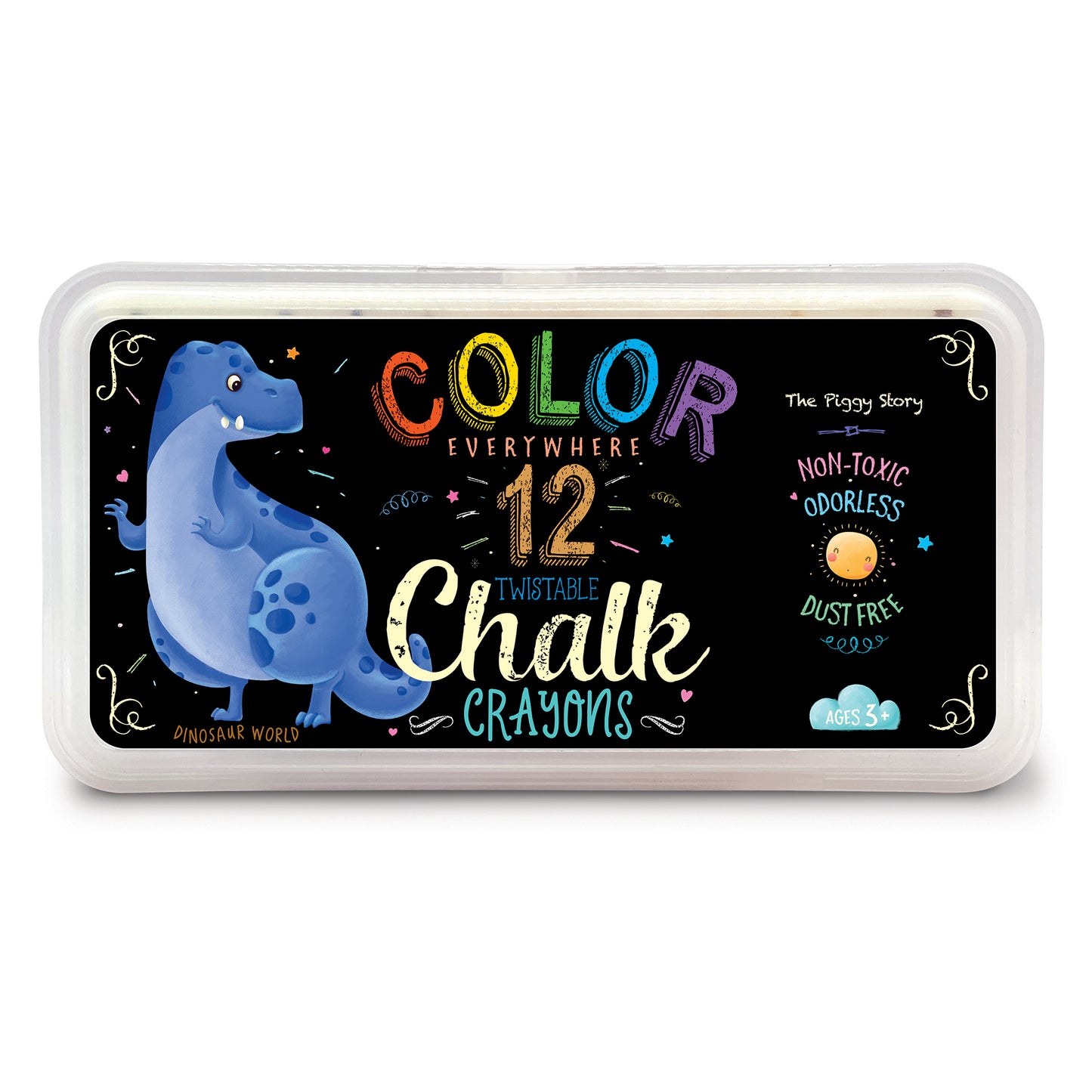 Color Everywhere Chalk Crayons- DINOSAUR WORLD