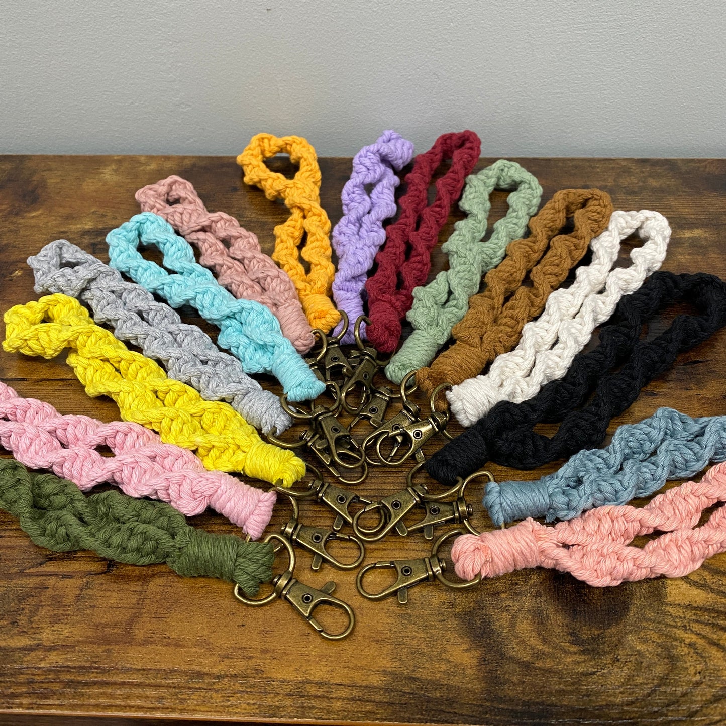 Keychain - Macrame Bracelet - Twisted Solid