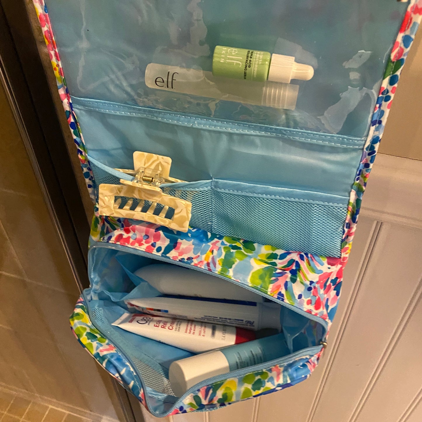 Hanging Toiletry Bag - Watercolor Floral