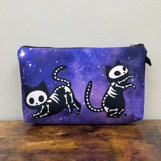 Pouch - Halloween - Skeleton Cat