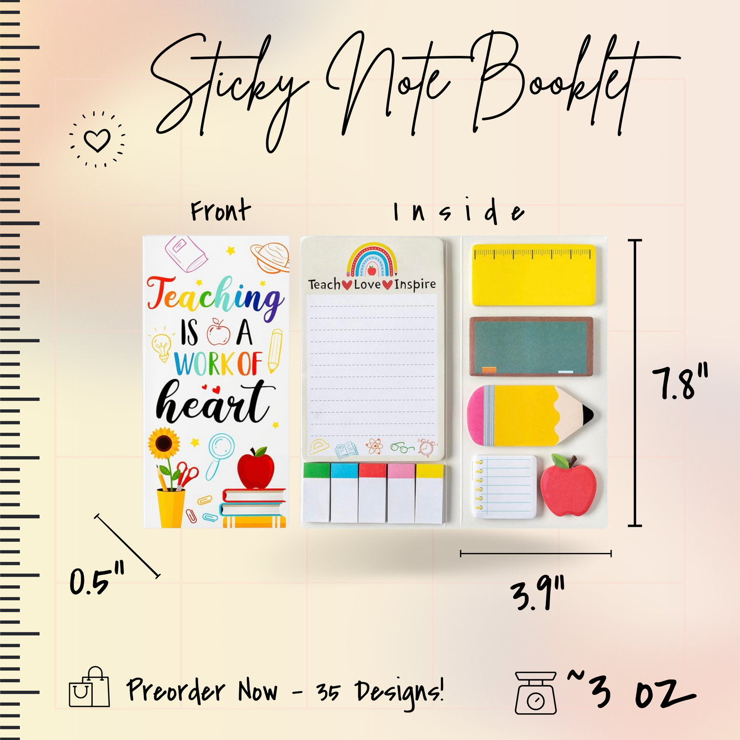 Sticky Note Booklet Set - Don't Worry Be Capy (#1) - PREORDER