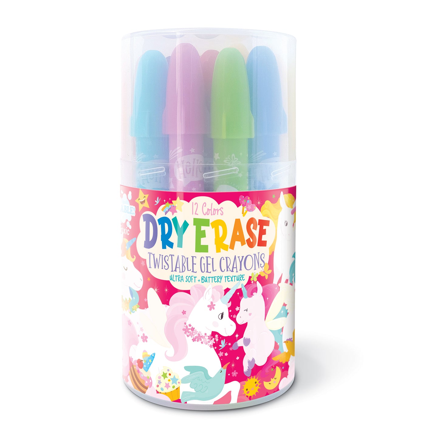 Dry Erase Twistable Gel Crayon-Unicorn Fantasy