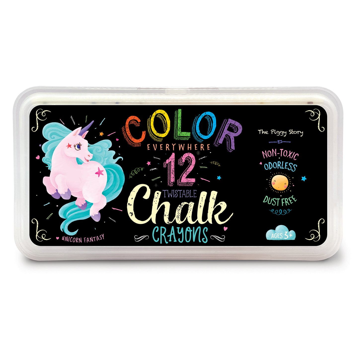 Color Everywhere Chalk Crayons- UNICORN FANTASY