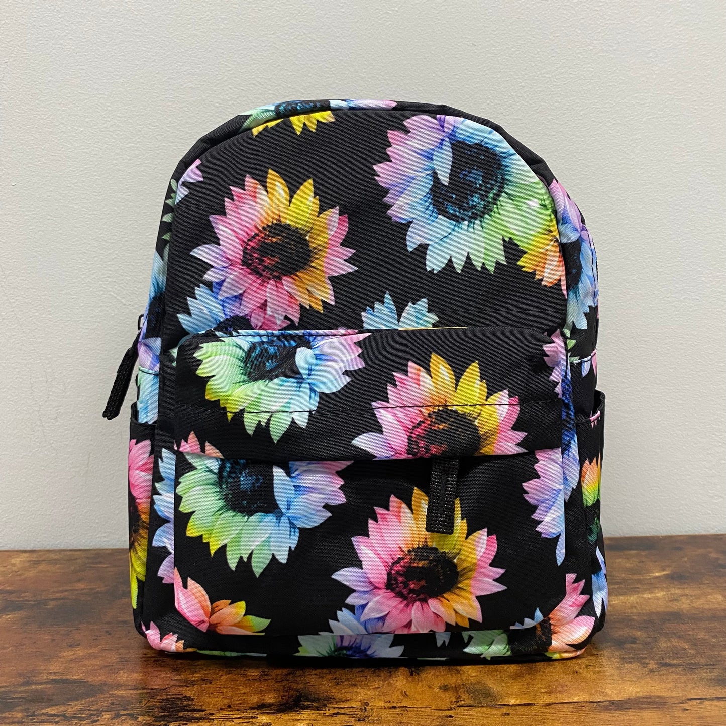 Mini Backpack - Rainbow Sunflower