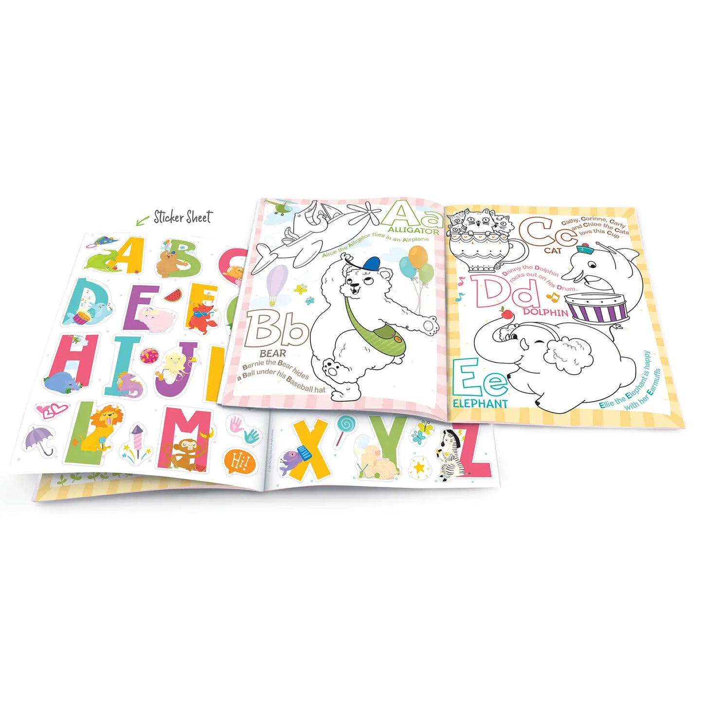 Animal ABC’s Dry Erase Coloring Book