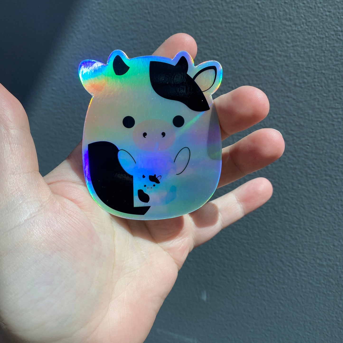 Vinyl Sticker - Holographic Milk Cow