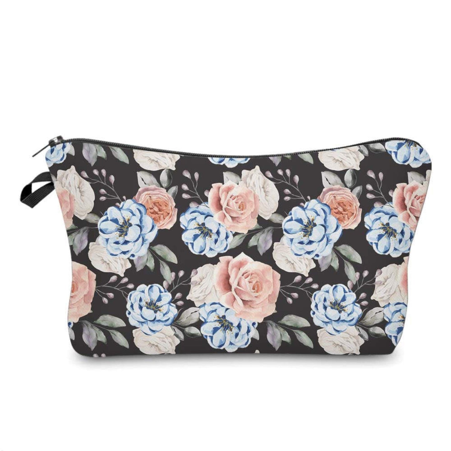 Pouch & Mini Backpack Set - Floral Pink Blue