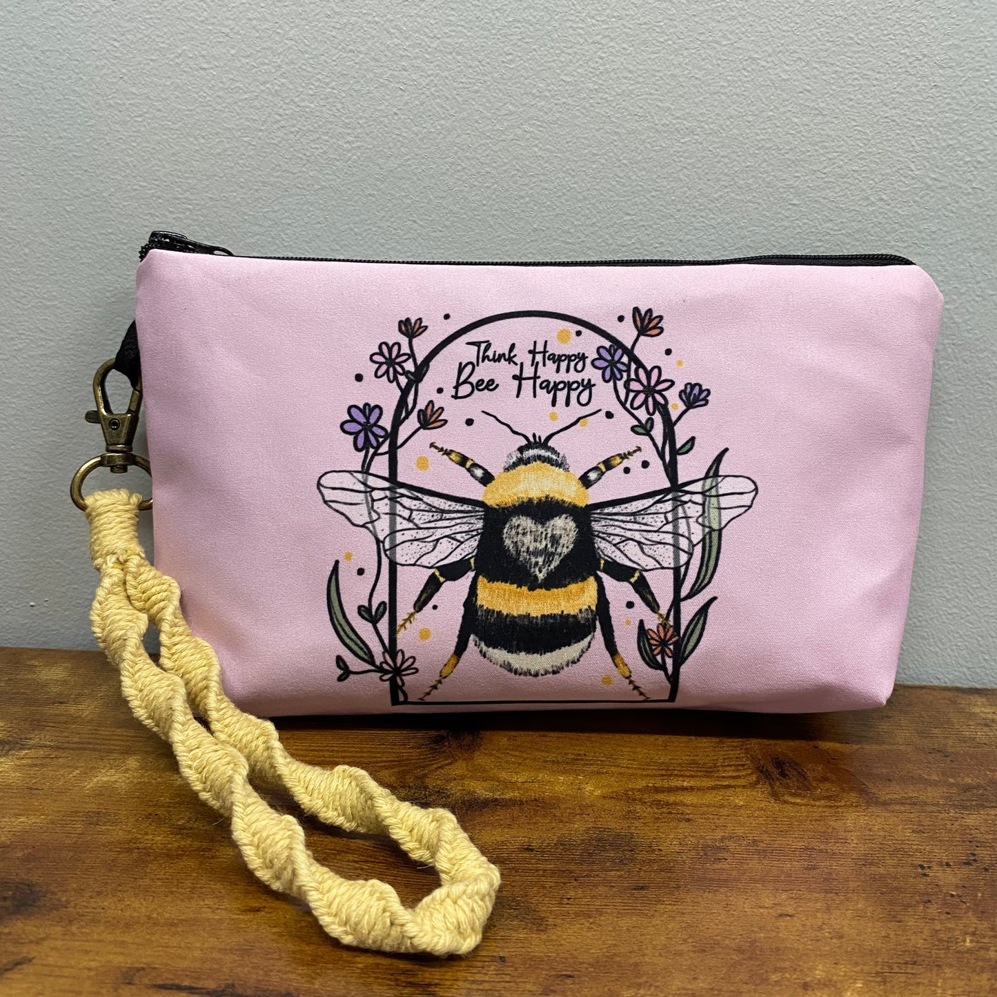 Pouch - Bee, Think Happy Bee Happy